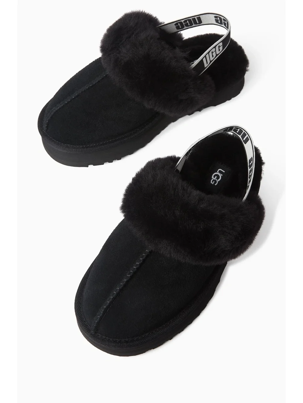 UGG Funkette Slippers in Suede black new authentic